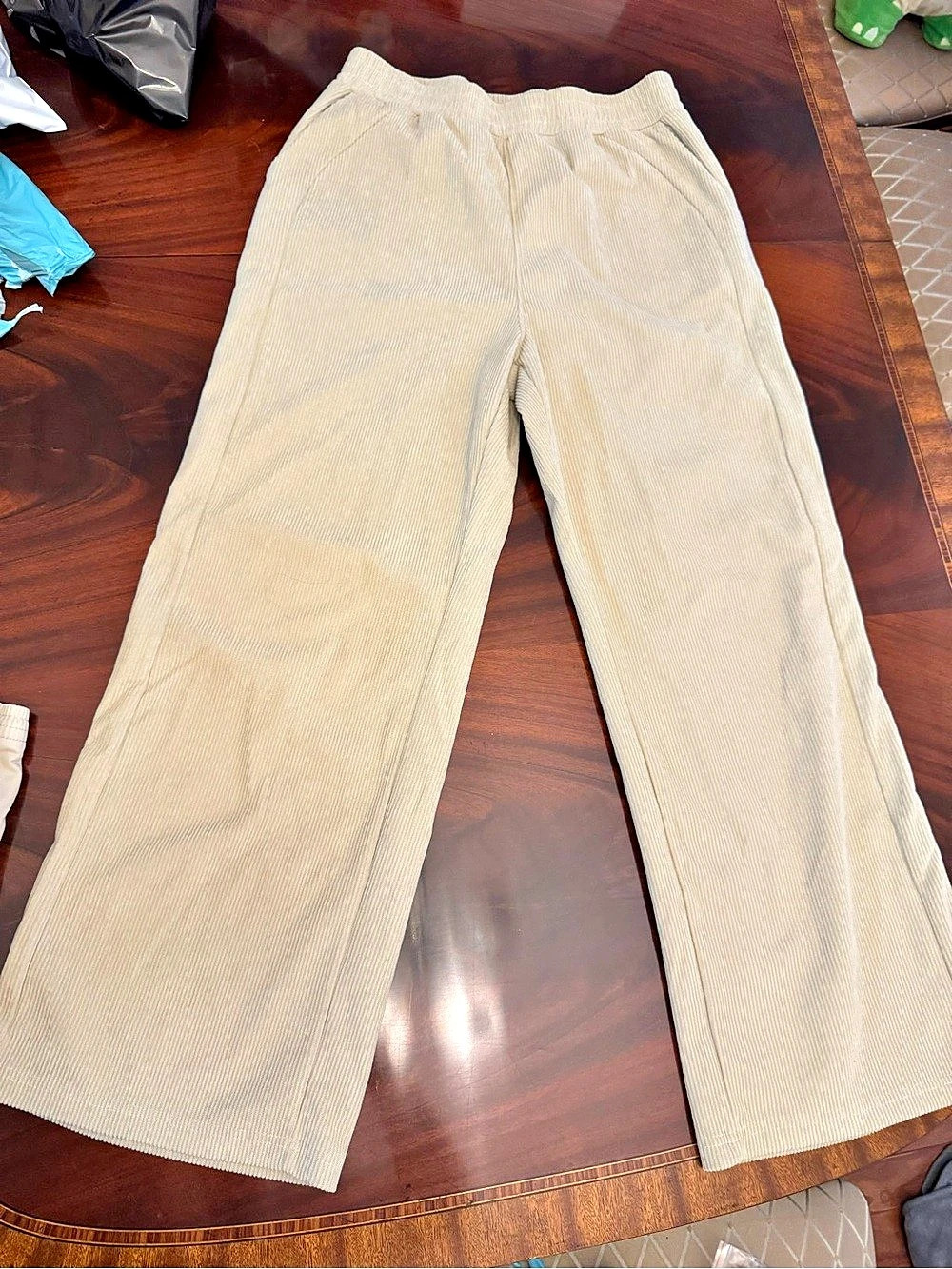 Halara Wide Leg Pants Cream Large
